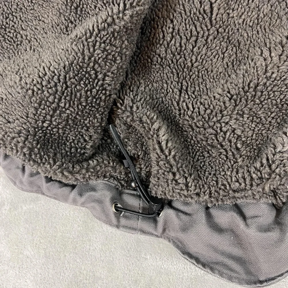 Carhartt Jacket Mens Medium Gray Hooded Sherpa Lined Full Zip Relaxed OJ3826-M - Picture 11 of 13